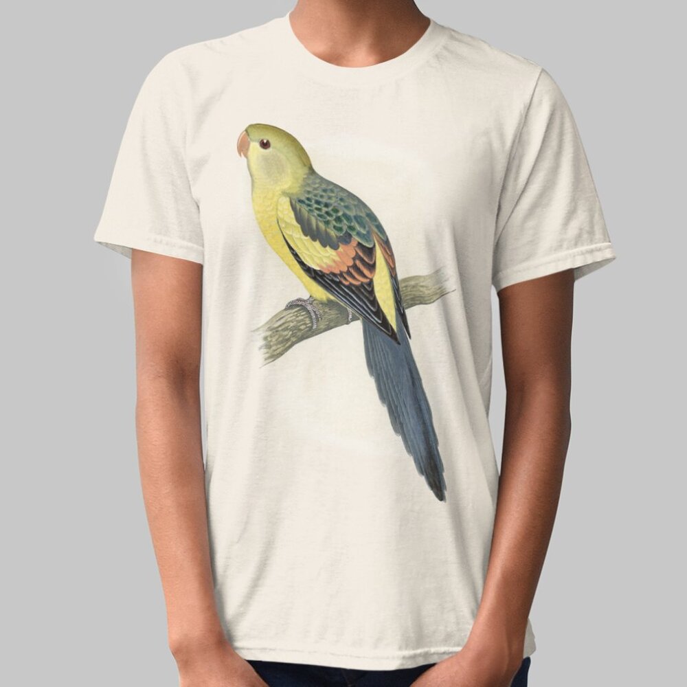 Regent Parrot Vintage Print Short Sleeve Graphic Tee T-shirt S M L XL